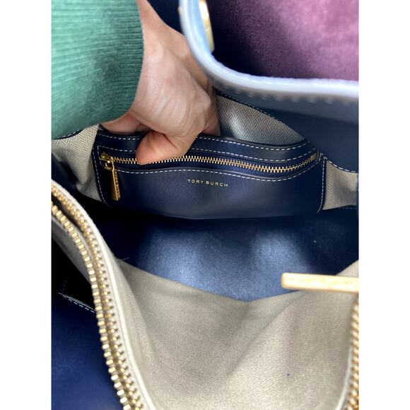 Tory Burch Lee Radziwill Double Bag in Red Apple - Picture 6 of 16